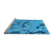 Sideview of Machine Washable Abstract Light Blue Modern Rug, wshabs1168lblu