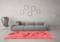 Machine Washable Abstract Red Modern Rug, wshabs1168red