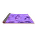 Sideview of Abstract Purple Modern Rug, abs1168pur