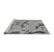 Sideview of Machine Washable Abstract Gray Modern Rug, wshabs1168gry