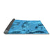 Sideview of Abstract Light Blue Modern Rug, abs1168lblu