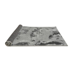 Sideview of Abstract Gray Modern Rug, abs1168gry