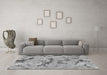 Machine Washable Abstract Gray Modern Rug in a Living Room,, wshabs1168gry