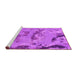 Sideview of Machine Washable Abstract Pink Modern Rug, wshabs1168pnk