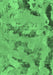 Machine Washable Abstract Emerald Green Modern Area Rugs, wshabs1168emgrn