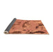 Sideview of Abstract Orange Modern Rug, abs1168org