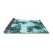 Sideview of Abstract Light Blue Modern Rug, abs1169lblu