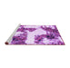 Sideview of Machine Washable Abstract Purple Modern Area Rugs, wshabs1169pur
