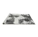 Sideview of Machine Washable Abstract Gray Modern Rug, wshabs1169gry