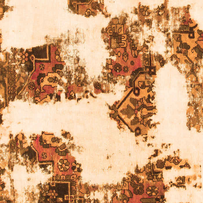 Machine Washable Abstract Orange Modern Area Rugs, wshabs1169org