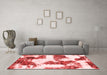 Modern Red Washable Rugs