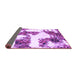 Sideview of Abstract Purple Modern Rug, abs1169pur