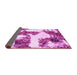 Sideview of Abstract Pink Modern Rug, abs1169pnk