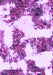 Machine Washable Abstract Purple Modern Area Rugs, wshabs1169pur