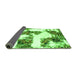 Sideview of Abstract Green Modern Rug, abs1169grn