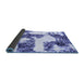 Sideview of Abstract Blue Modern Rug, abs1169blu