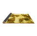 Sideview of Abstract Yellow Modern Rug, abs1169yw