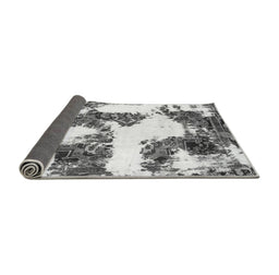 Sideview of Abstract Gray Modern Rug, abs1169gry