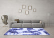 Machine Washable Abstract Blue Modern Rug in a Living Room, wshabs1169blu