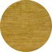 Round Machine Washable Abstract Sedona Brown Rug, wshabs116