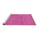 Sideview of Machine Washable Abstract Purple Modern Area Rugs, wshabs116pur