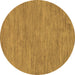 Round Abstract Brown Modern Rug, abs116brn