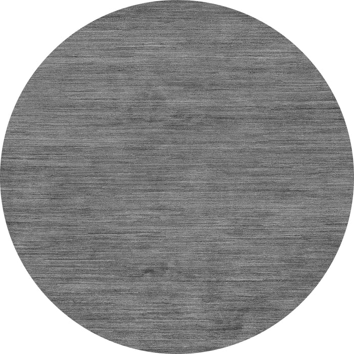 Round Abstract Gray Modern Rug, abs116gry