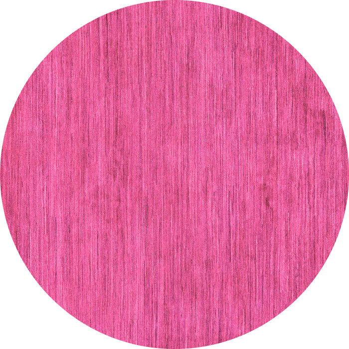 Round Abstract Pink Modern Rug, abs116pnk
