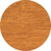 Round Machine Washable Abstract Orange Modern Area Rugs, wshabs116org