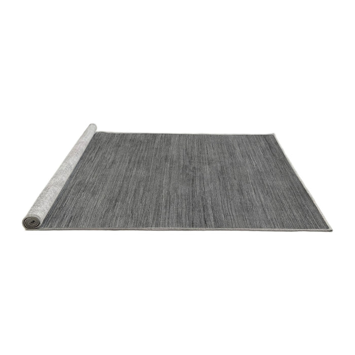 Sideview of Machine Washable Abstract Gray Modern Rug, wshabs116gry