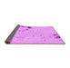 Sideview of Abstract Pink Modern Rug, abs1170pnk