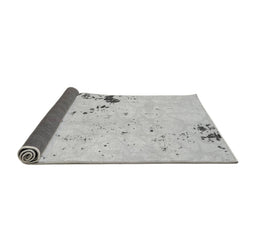 Sideview of Abstract Gray Modern Rug, abs1170gry