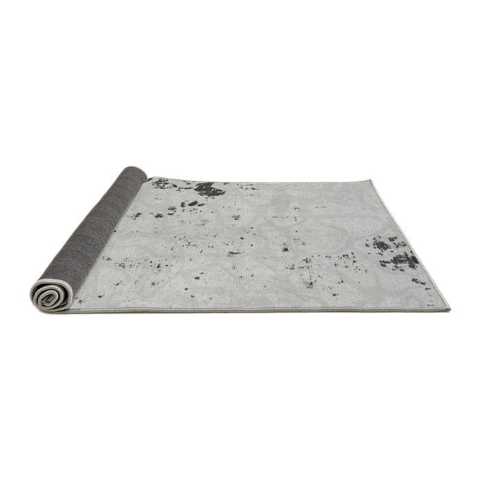 Sideview of Abstract Gray Modern Rug, abs1170gry
