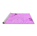 Sideview of Machine Washable Abstract Pink Modern Rug, wshabs1170pnk