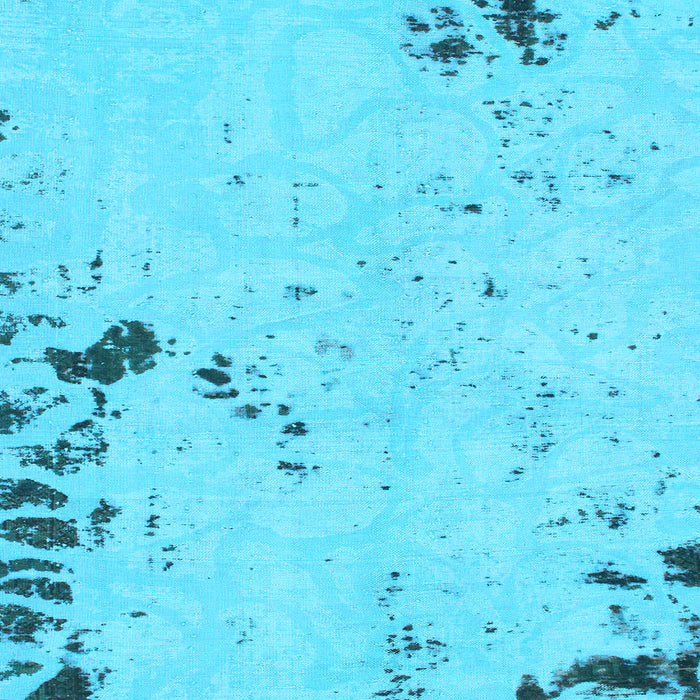 Square Machine Washable Abstract Light Blue Modern Rug, wshabs1170lblu