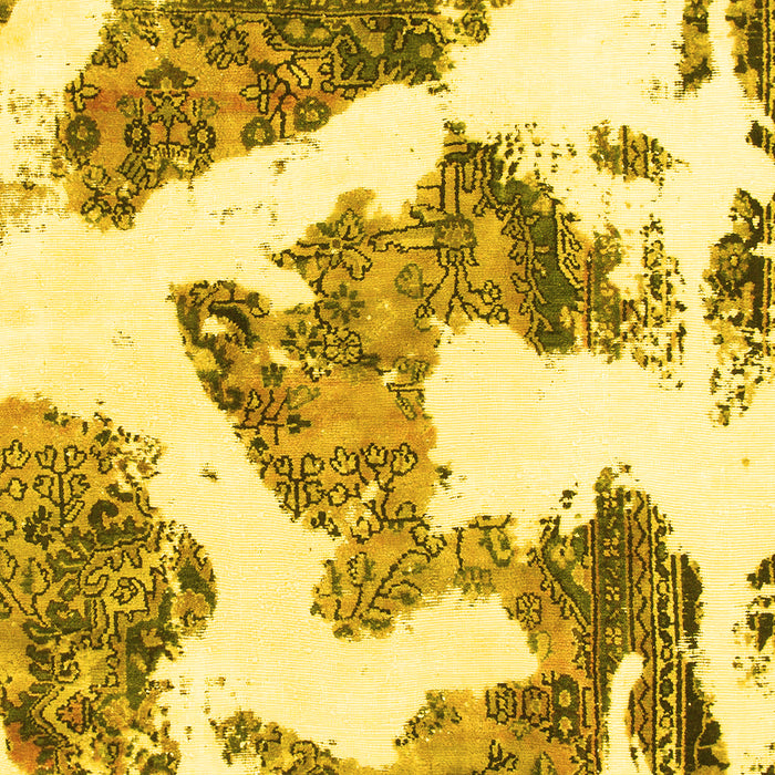 Machine Washable Abstract Yellow Modern Rug, wshabs1171yw