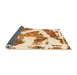 Sideview of Abstract Orange Modern Rug, abs1171org