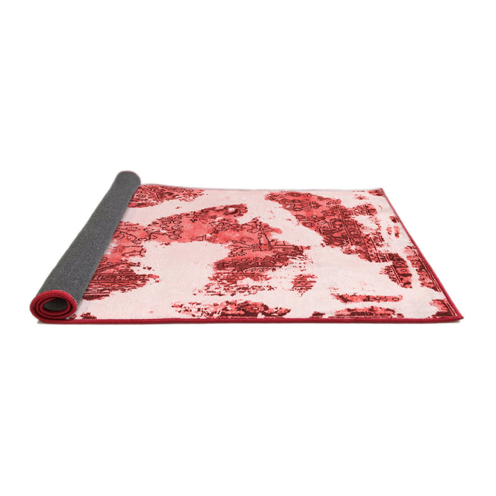 Abstract Red Modern Area Rugs