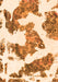 Machine Washable Abstract Orange Modern Area Rugs, wshabs1171org