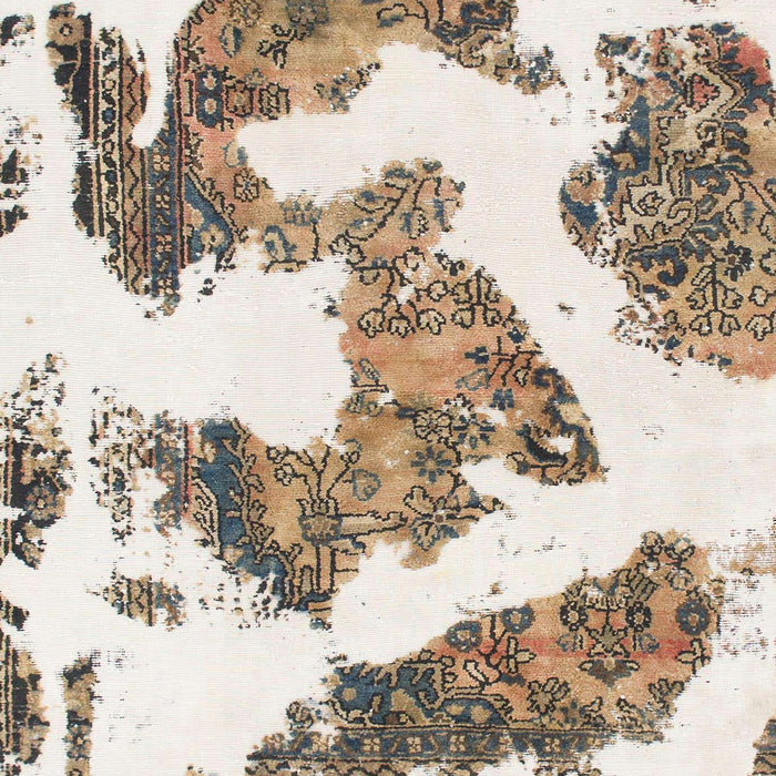 Machine Washable Abstract White Chocolate Beige Rug, wshabs1171