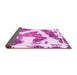 Sideview of Abstract Pink Modern Rug, abs1171pnk