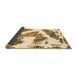 Sideview of Abstract Brown Modern Rug, abs1171brn