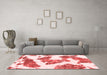 Modern Red Washable Rugs