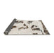 Sideview of Abstract White Chocolate Beige Modern Rug, abs1172