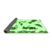 Sideview of Abstract Green Modern Rug, abs1172grn