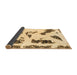 Sideview of Abstract Brown Modern Rug, abs1172brn