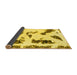 Sideview of Abstract Yellow Modern Rug, abs1172yw