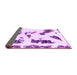 Sideview of Abstract Purple Modern Rug, abs1172pur