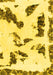 Abstract Yellow Modern Rug, abs1172yw