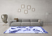 Machine Washable Abstract Blue Modern Rug in a Living Room, wshabs1172blu